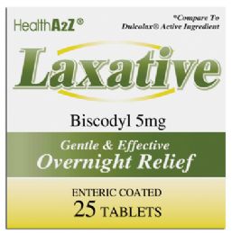 24 Bulk Health A 2z Laxative 5 Mg 25 Ct Tabs Biscodyl