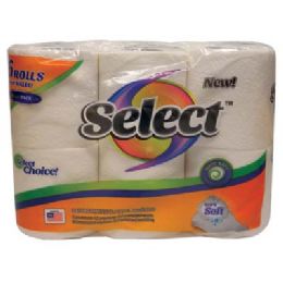 16 Bulk Select Bath Tissue 135 Sheet 2 Ply Extra Soft 6pk