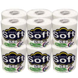 48 Bulk Simply Soft Bath Tissue 500 Sheet 2 Ply