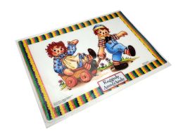 72 Bulk Raggedy Ann & Andy Placemat 1 Pk Size 12x17in (plastic Material)