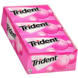 144 Bulk Trident Gum 12/12's Bubble Gum