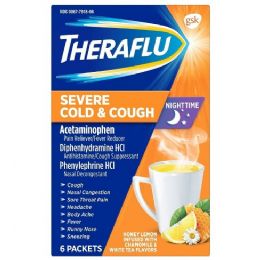 24 Bulk Theraflu Orange 6 Count Nighttime Severe Cold And Cough
