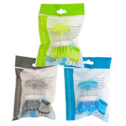 36 Bulk Soap Dispensing Palm Brush 3ast Colors/color Bag