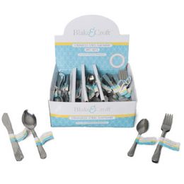 108 Bulk Flatware Stainless S/3 Asstknife/fork/tbs/tsp Pdq 108 Sets Kitchen Color Ezpeel Label
