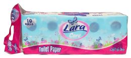 6 Bulk Lara Care Toilet Paper 10 Ct 2 Ply 130 Sheets