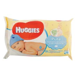 10 Bulk Huggies Baby Wipes 56 Ct Pure