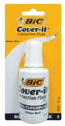 72 Bulk Bic White Out 0.70 Oz With Brush