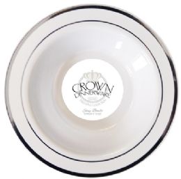 12 Bulk Crown Soup Bowl Executive Collection 12 Oz 10 Pk Silver