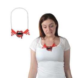 12 Bulk Bloody Fangs Necklace