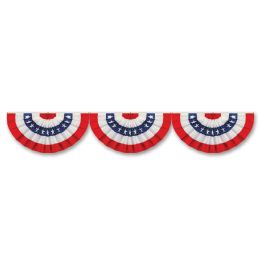 12 Bulk Jointed Patriotic Bunting Cutout