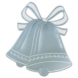 24 Bulk Foil Wedding Bell Silhouette