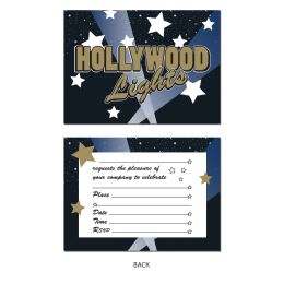 12 Bulk Hollywood Lights Invitations