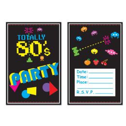 12 Bulk 80's Invitations