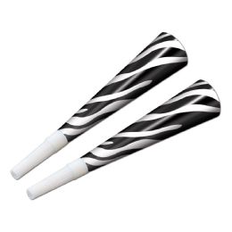 800 Bulk Zebra Print Horns