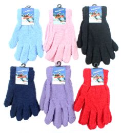 60 Bulk Women's Fuzzy Gloves