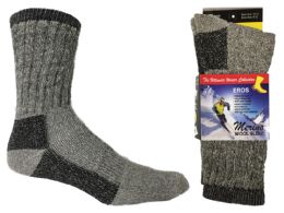 30 Bulk Women's Thermal Merino Wool Crew Socks - 2-Pair Packs