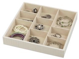 6 Bulk Home Basics 9-Compartment Jewelry Organizer