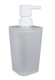12 Bulk Frosted Rubberized Plastic  10 Oz. Hand Soap Dispenser With Plastic Pump