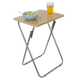 6 Bulk Home Basics MultI-Purpose Foldable Table, Natural