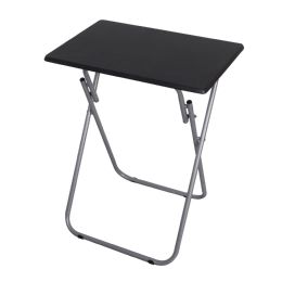 6 Bulk Home Basics MultI-Purpose Foldable Table, Black