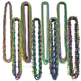 6 Bulk Mardi Gras Bead Assortment