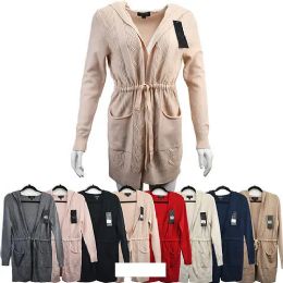 12 Bulk Winter Knitted Wraps With Adjustable Waist Band L/XL