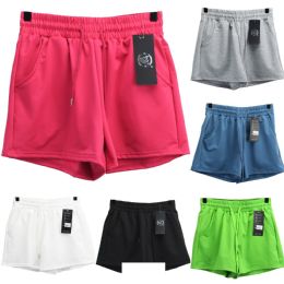12 Bulk Women's Cotton Shorts Workout/jogger Style L/xl