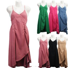 12 Bulk Women's Dress Short Sleeve Floral Print - X X L