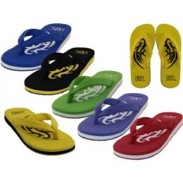 36 Bulk Women's Embossed Thong Sandals Sizes 6-11
