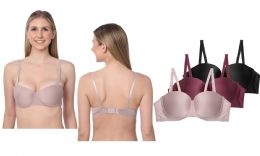 48 Bulk Women's Intimate Underwire T-Shirt Bras In Black