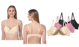 48 Bulk Women's Intimate Underwire T-Shirt Bras In Black