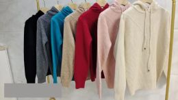 24 Bulk Women's Knitted Hoodie L/xl