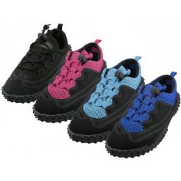 36 Bulk Women's Lace Up Wave Water Shoes Size 10