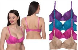 48 Bulk Women's Plus Underwire Full Figure Bras Assorted