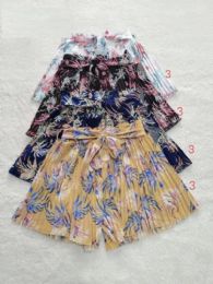 12 Bulk Women's Shorts Ruffled Style Floral Print S/m