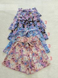 12 Bulk Women's Shorts Ruffled Style Floral Print L/xl