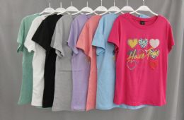 12 Bulk Women's T-Shirt Graphic Tee Lxl