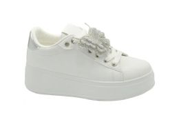 12 Bulk Womens Sneakers In White Sizes 6-10