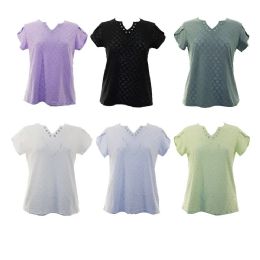 24 Bulk Womens Summer Sleeveless Casual Tank Tops Basic Lace Assorted Size S/M