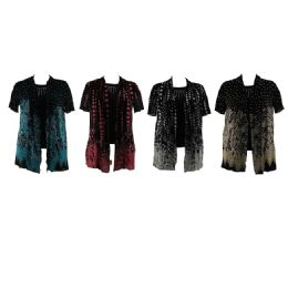24 Bulk Womens Tops Coverup Style Large/xlarge
