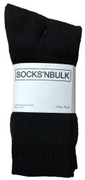 240 Bulk Yacht & Smith Mens Soft Cotton Athletic Crew Socks, Terry Cushion, Sock Size 10-13 Black