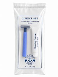 100 Bulk Yacht & Smith Shaving Cream And Razor Kit .27 oz