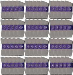 120 Bulk Yacht & Smith Women's Cotton Gray Crew Socks