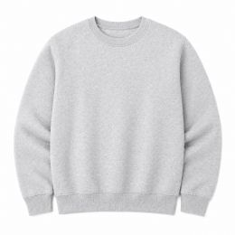 24 Bulk Youth Cotton Crew Neck Sweat Shirt Heather Gray Size X-Large